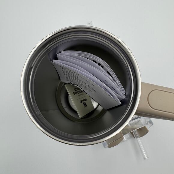 Stanley x e.l.f. H2.0 Flowstate 30oz Gold/BeigeTumbler NEW w/ defects - Picture 6 of 16